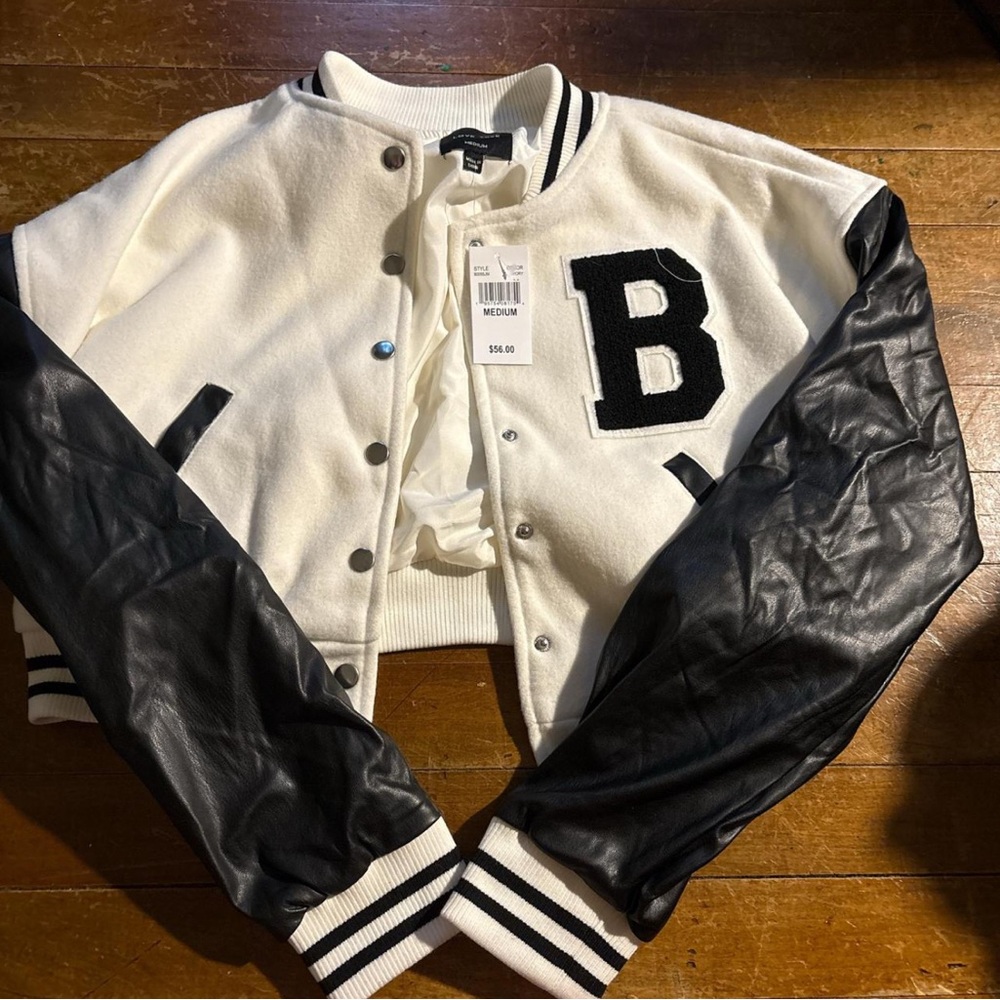Black and White Varsity Jacket